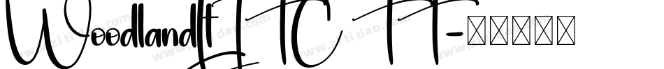 WoodlandLtITC TT字体转换